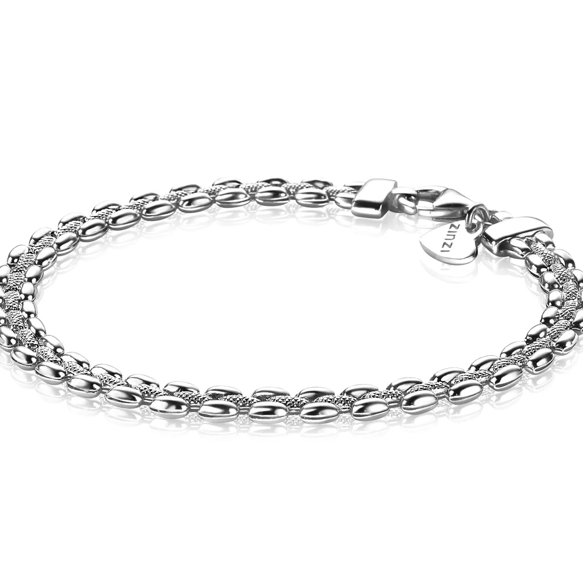 ZINZI zilveren luxe armband met rolex-style schakels 5mm ZIA1997