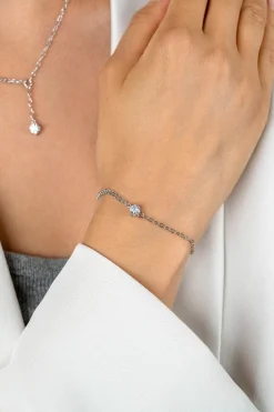 ZINZI zilveren multi-look armband met ovale en jasseron schakels, met ronde witte zirkonia in vierpootszetting 17-19cm ZIA2660