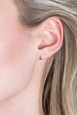 ZINZI zilveren oorknopjes 14K geel verguld 3mm studs ZIO2167G