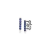ZINZI zilveren oorknoppen staafje blauw 8mm ZIO1689B