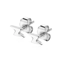 ZINZI zilveren oorknoppen bliksemschicht 8mm ZIO1681