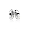 Zinzi zilveren oorringen 12 x 3mm glad met luxe klapsluiting ZIO187