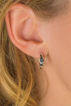 ZINZI zilveren oorringen 15 x 3mm hart met luxe klapsluiting ZIO1508