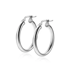 ZINZI zilveren oorringen 26x3mm rond ZIO2178
