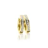 Zinzi zilveren oorringen 14K geel verguld 17 x 3mm witte zirconia's ZIO186Y