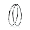 ZINZI zilveren oorringen 35 x 2mm glad ZIO435