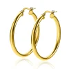 ZINZI zilveren oorringen 14K geel verguld 36x3mm rond ZIO2179G