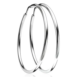 ZINZI zilveren oorringen 45 x 2mm glad ZIO436