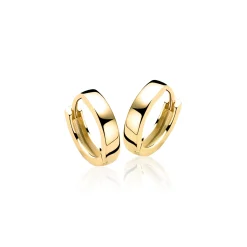 ZINZI zilveren oorringen geel verguld 15 x 3mm ZIO191G