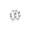 ZINZI zilveren oorringen 15 x 3mm witte zirconia's aan zijkant met luxe klapsluiting ZIO1513