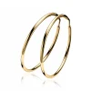 ZINZI zilveren oorringen geel verguld 35 x 2mm glad ZIO435G