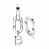 ZINZI zilveren ovale oorbedels sluitring 16mm voor je losse hangertjes ZICH2060 (zonder oorringen)