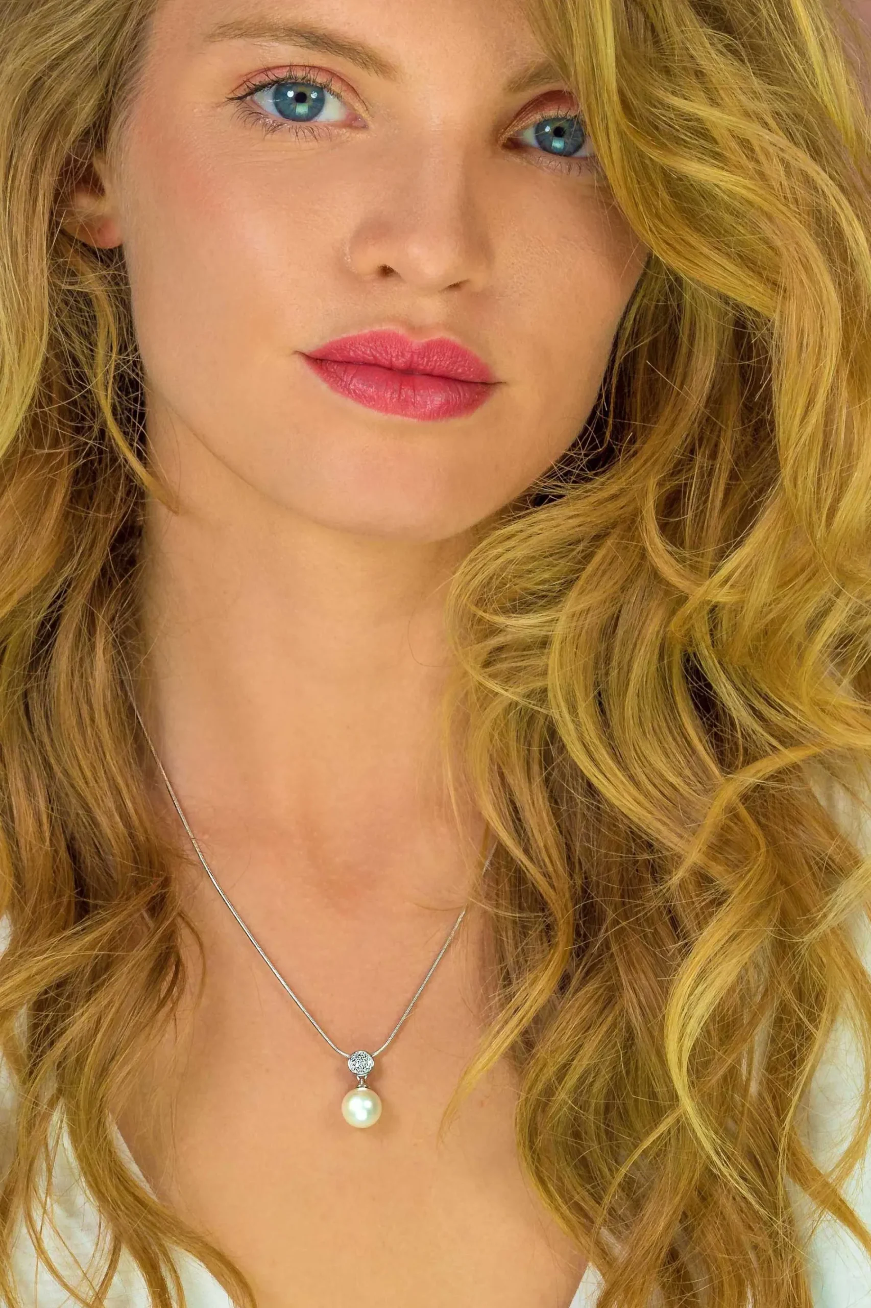 Zinzi zilveren parelhanger wit ZIH1151 (zonder collier)