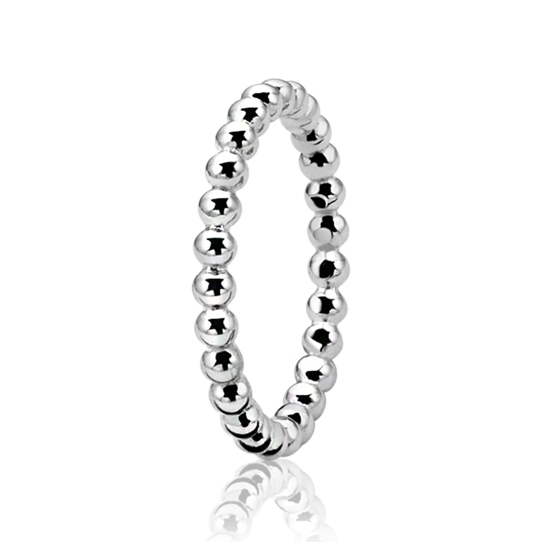 ZINZI zilveren ring glad bol ZIR923