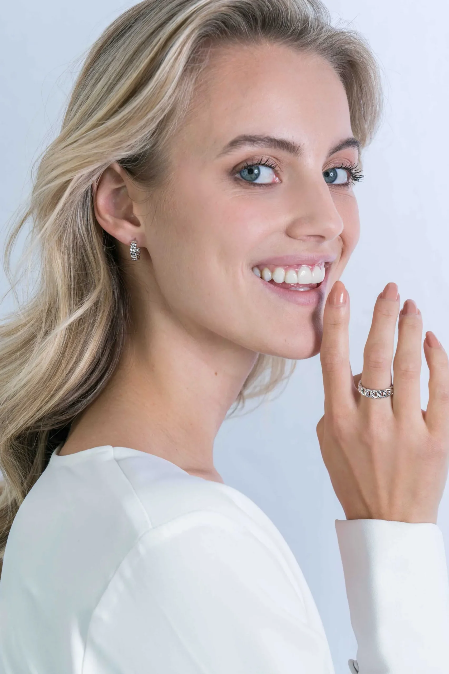 ZINZI zilveren ring gourmet schakel 5,5mm breed ZIR2117