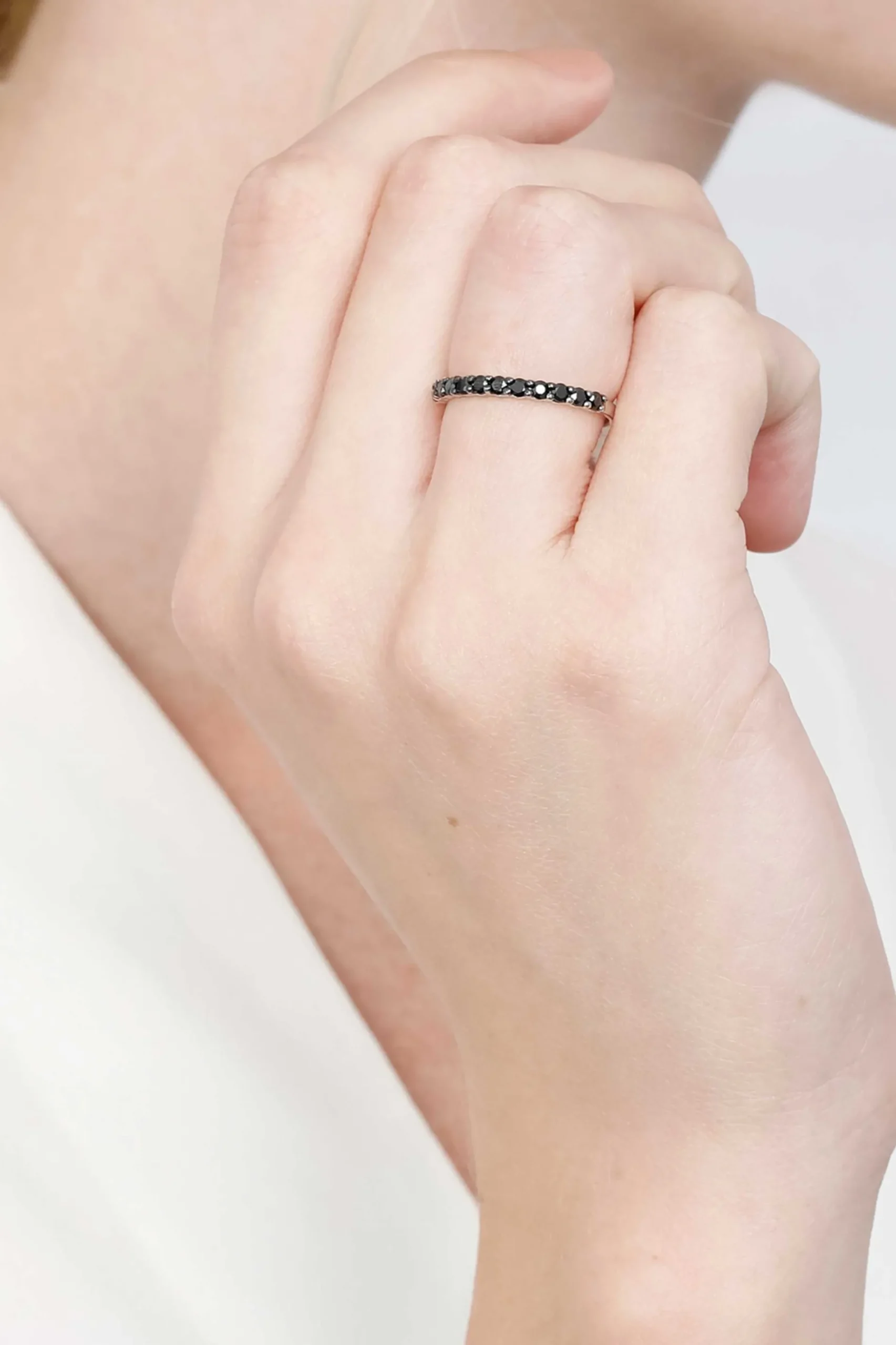 ZINZI zilveren ring zwart ZIR827Z