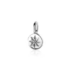 ZINZI zilveren ronde hanger zonnetje ZIH2068 (zonder collier)