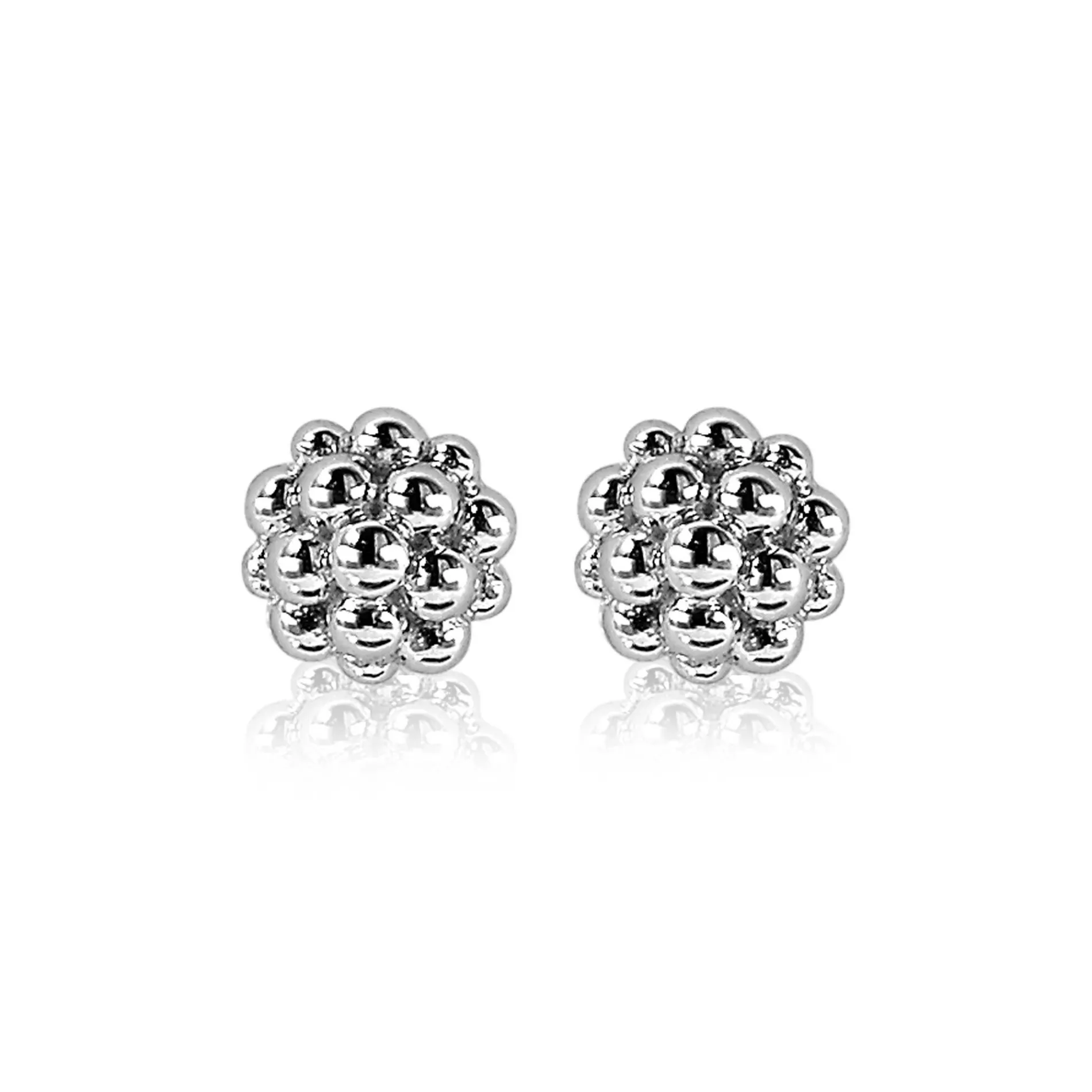 ZINZI zilveren ronde oorknoppen 6mm bolletjes ZIO1968