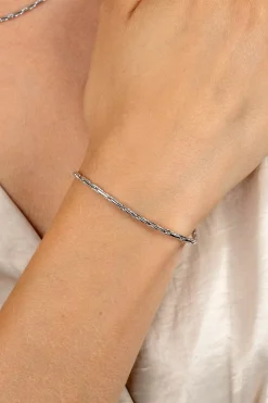 ZINZI zilveren schakel armband 2,3mm breed 18-21cm ZIA2648