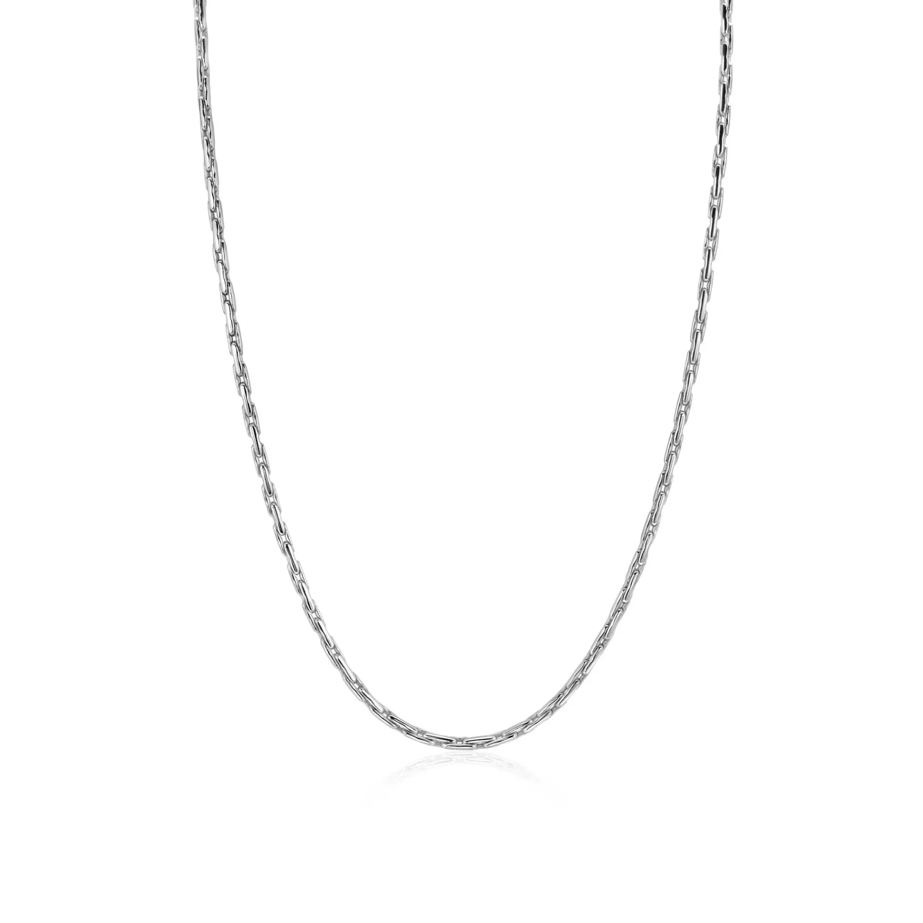 ZINZI zilveren schakel ketting 2,3mm breed 43-45cm ZIC2648