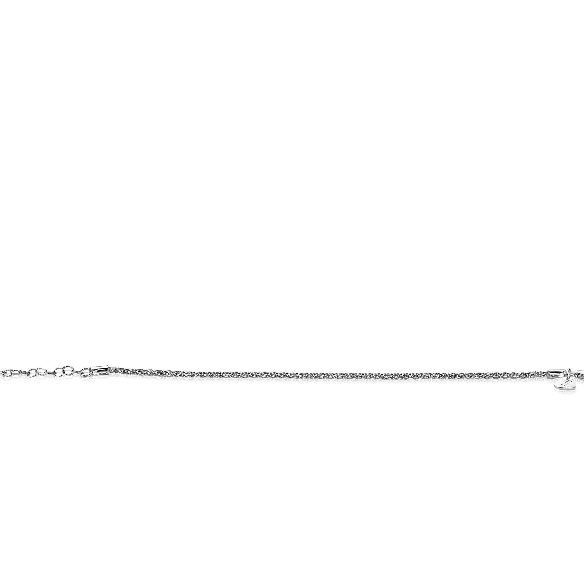 ZINZI zilveren schakelarmband palmier 2mm breed ZIA1931
