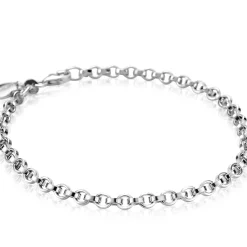 ZINZI zilveren schakelarmband rond 3,5mm ZIA1702