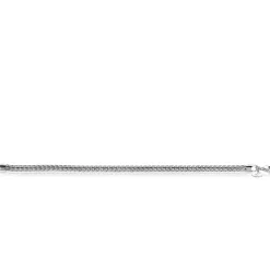 ZINZI zilveren schakelarmband vossenstaart 4mm breed ZIA1925