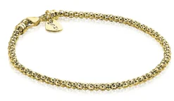 ZINZI zilveren schakelarmband geelverguld 18,5cm ZIA1288G