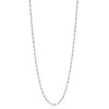 ZINZI zilveren scroll schakelketting, waarbij de schakels een dubbele krul/kronkeling maken 42-45cm ZIC2479