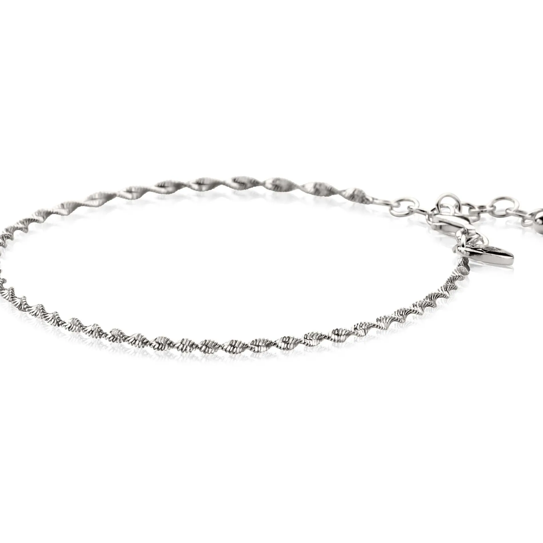 ZINZI zilveren singapore armband met glinsterende gedraaide schakels 1,9mm breed 17-20cm ZIA2585